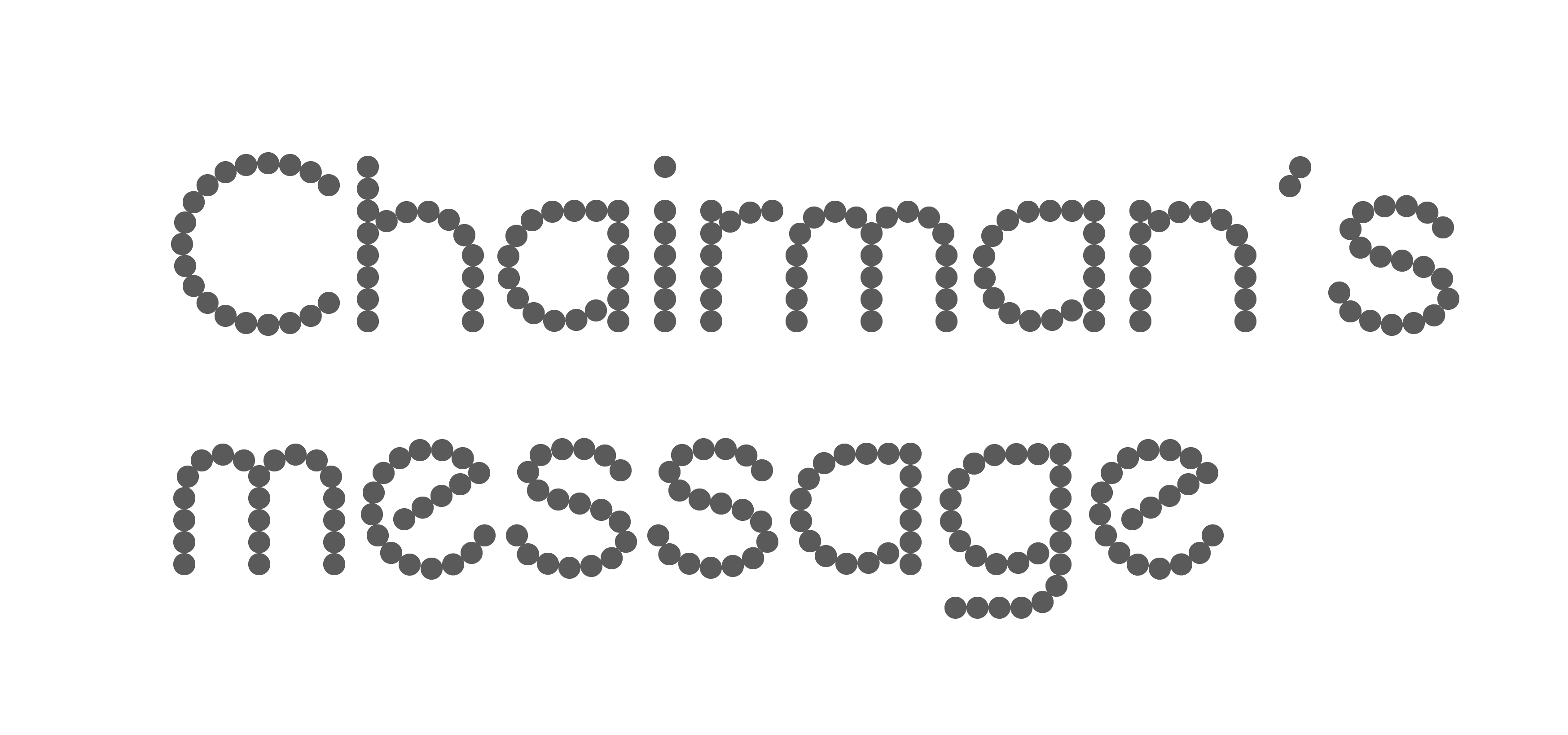 Chairman Message